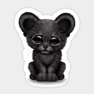 Cute Baby Black Panther Cub Sticker